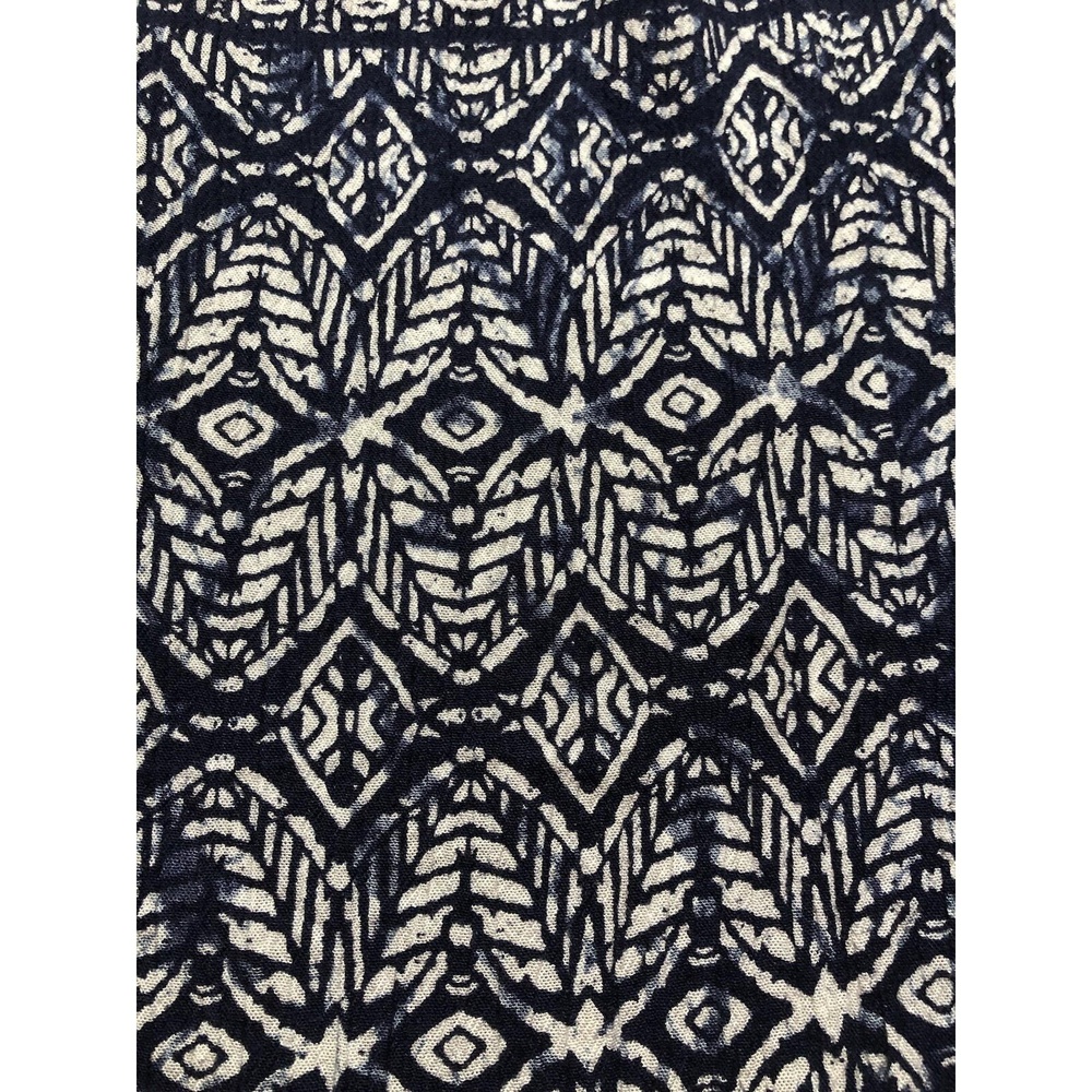 Faded Glory Dress XXL Blue White Knee Length Tiered Boho Spaghetti Straps Cruise - Picture 6 of 10